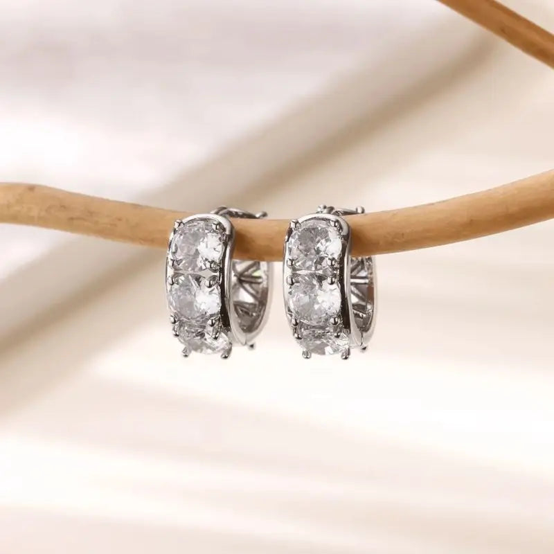 Zircon Snake Hoops