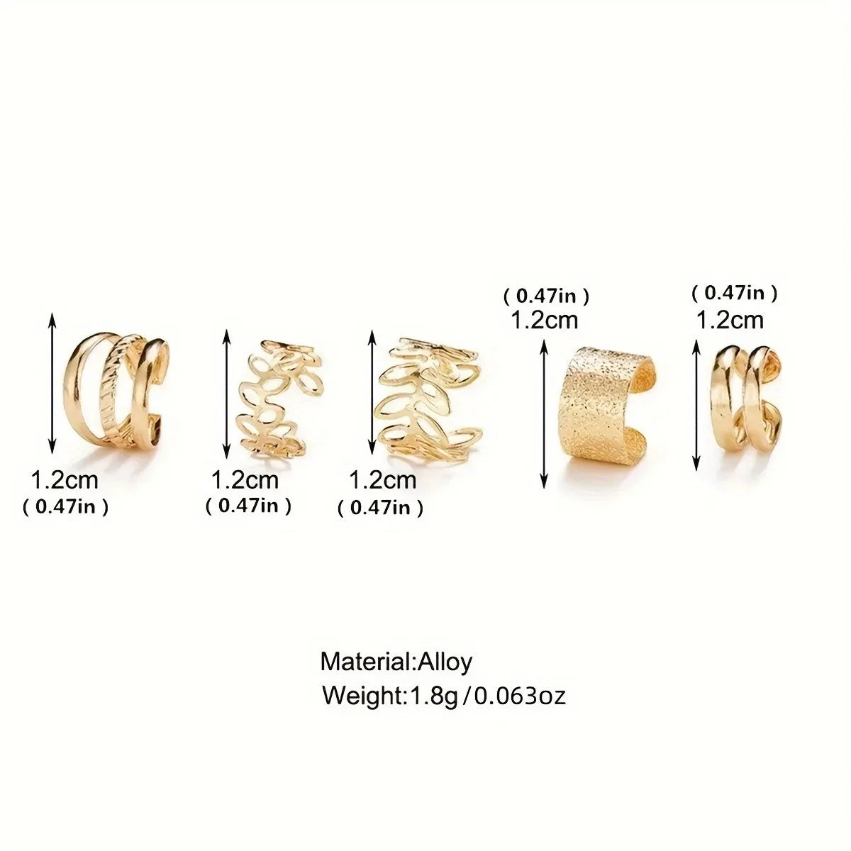 LeafLuxe Ear Cuff Set
