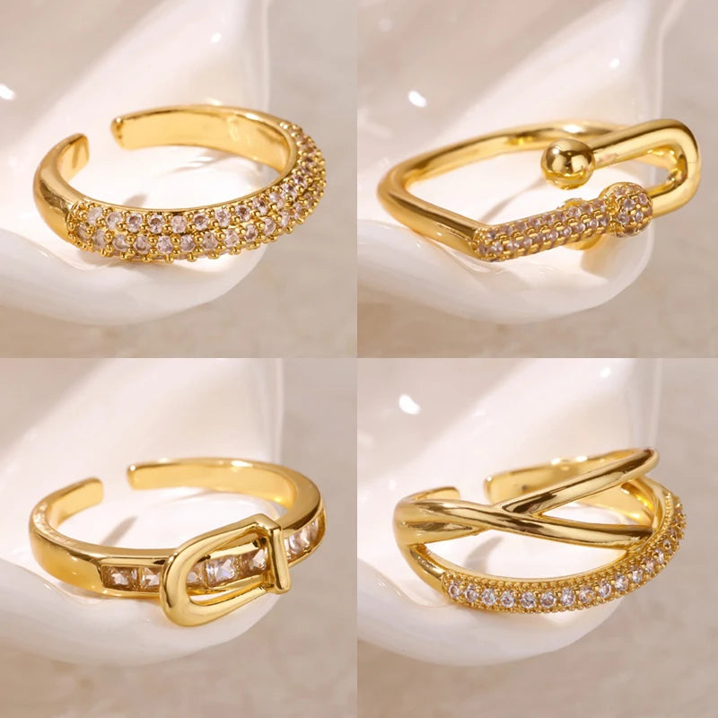 Gilded Geo – gold + geometric