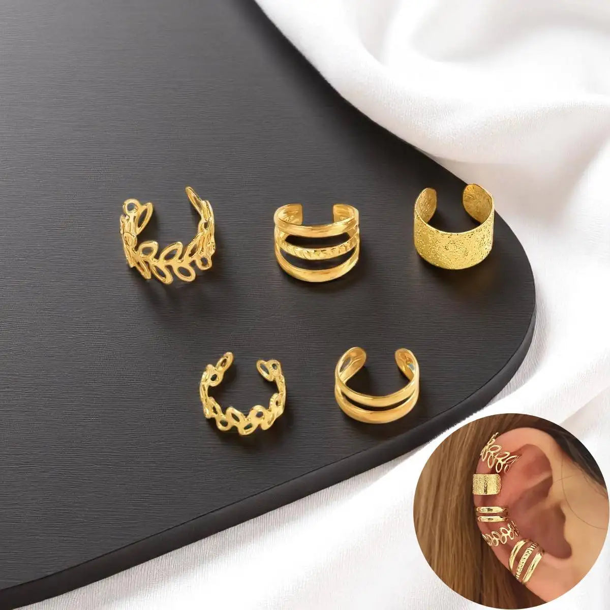 LeafLuxe Ear Cuff Set