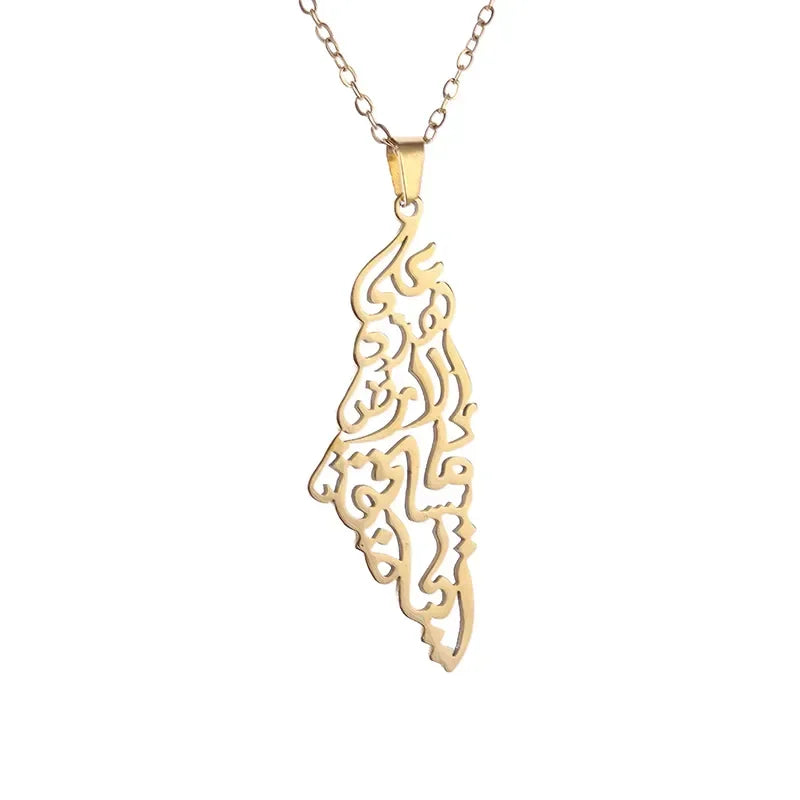 Palestine Flag Necklace