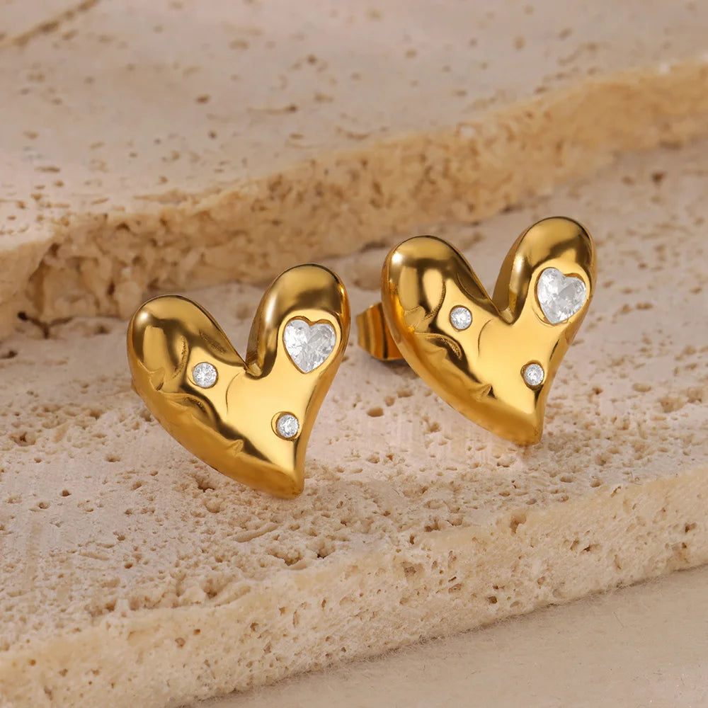 Heart & Star Studs