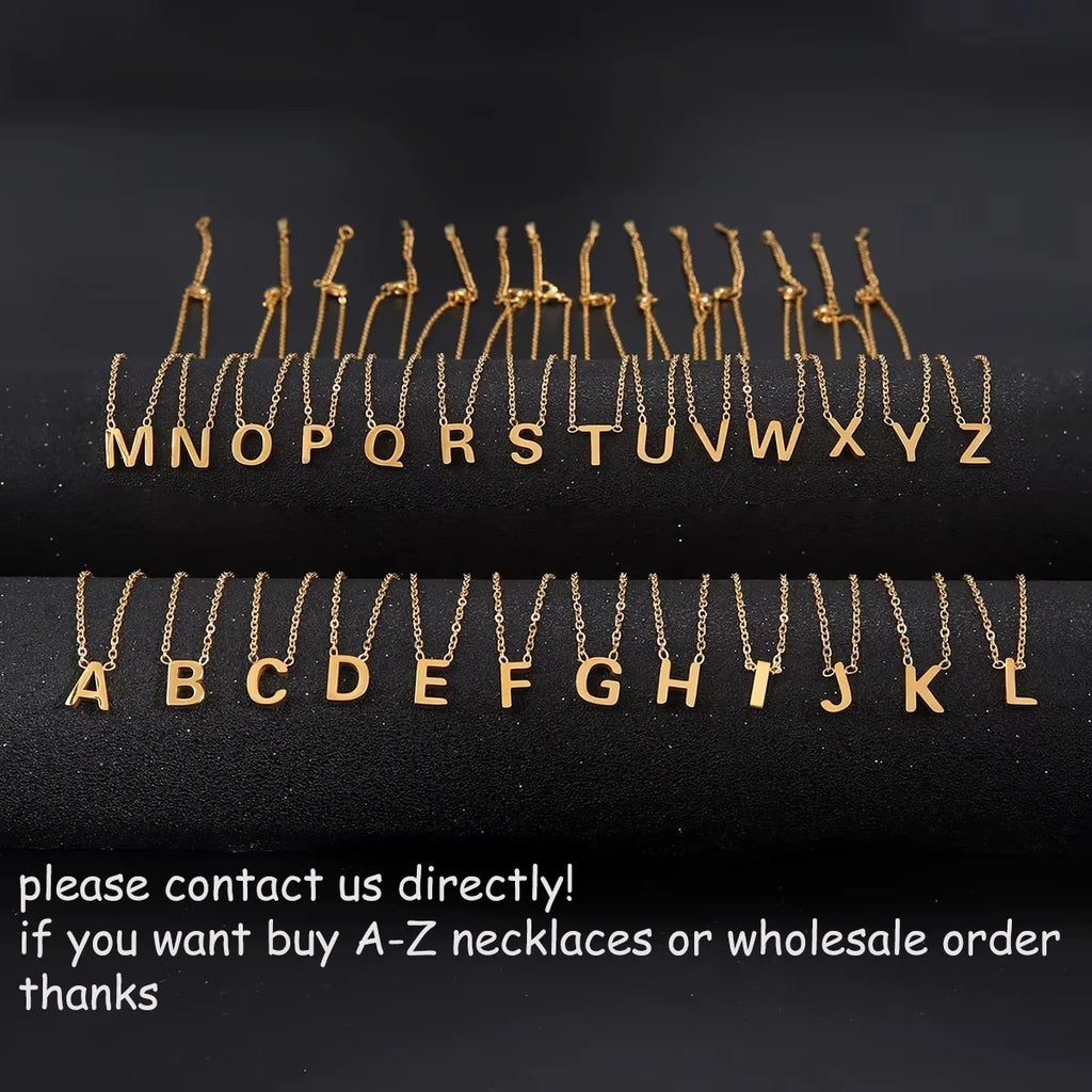 Letter Pendant Necklace